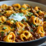 Cheesy Beef Enchilada Tortellini