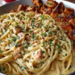 Creamy Cajun Chicken Linguine with Spicy Garlic Cheese Sauce
