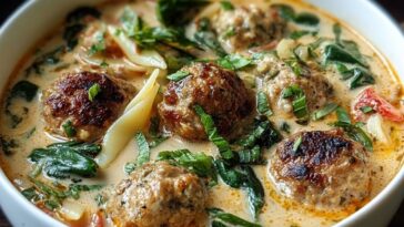Creamy Italian Meatball Soup
