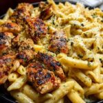Creamy Velveeta Chicken Penne in Garlic Butter Parmesan Sauce