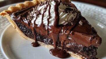 Decadent Hot Fudge Pie
