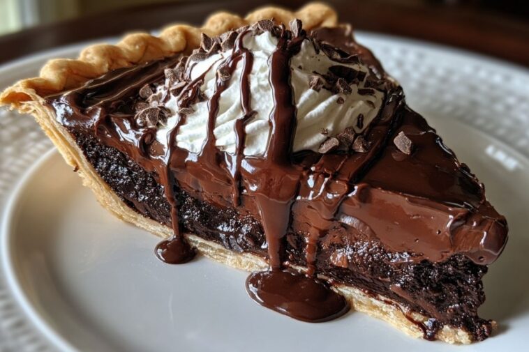 Decadent Hot Fudge Pie