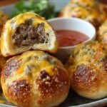 Garlic Parmesan Cheeseburger Bombs