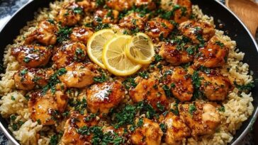One-Pan Honey Butter Garlic Chicken & Rice