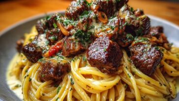Savory Beef Linguine with Velvety Garlic Butter Sauce