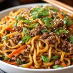 Simple Asian Ground Beef Noodles Recipe Ready in Minutes