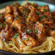 Spicy Cajun Honey Butter Chicken & Pasta