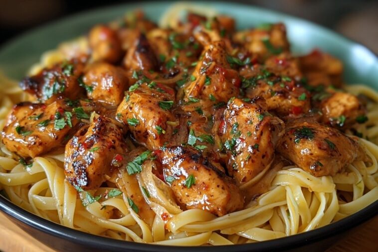 Spicy Cajun Honey Butter Chicken & Pasta